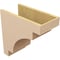 Ekena Millwork 9"W x 18"D x 18"H Classic Mediterranean Rough Cedar Woodgrain TimberThane Corbel, Primed Tan CORUR09X18X18MEDRCPR - alternate 3
